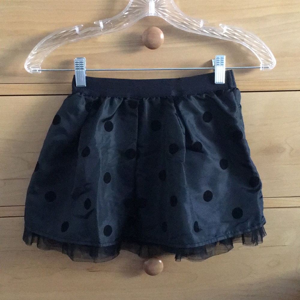 Black Polka Dot Skirt